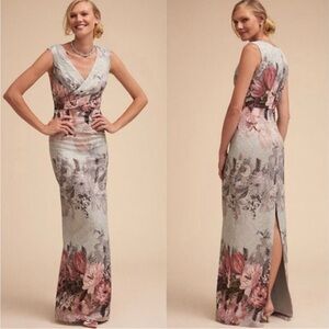 Adrianna Papell Pastel Floral Maxi Dress